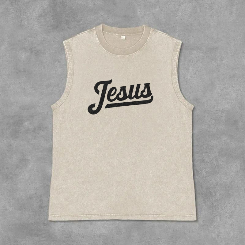 Christianartworkshop Jesus: Dornenkrone Skizze Unisex-Tanktop (gewaschen) - image 8