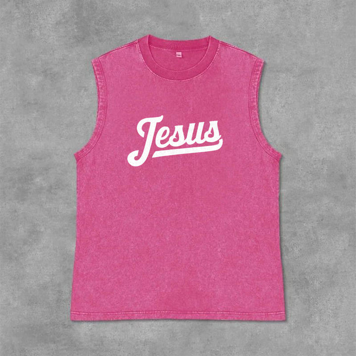 Christianartworkshop Jesus: Dornenkrone Skizze Unisex-Tanktop (gewaschen) - image 15