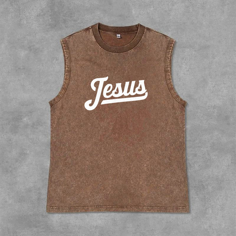 Christianartworkshop Jesus: Dornenkrone Skizze Unisex-Tanktop (gewaschen) - image 30