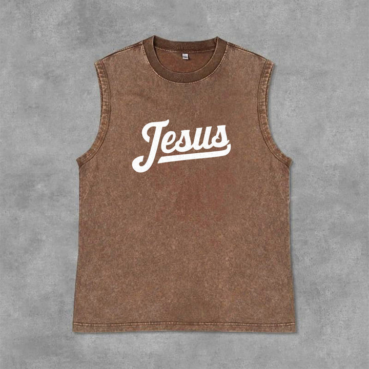 Christianartworkshop Jesus: Dornenkrone Skizze Unisex-Tanktop (gewaschen) - image 30