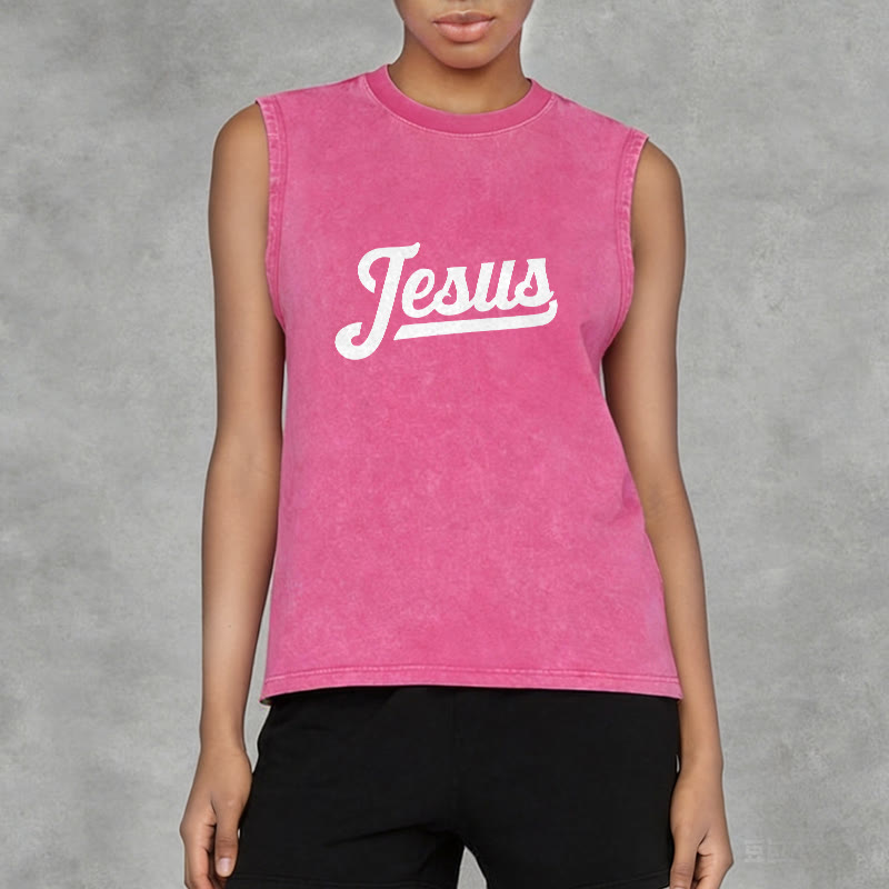 Christianartworkshop Jesus: Dornenkrone Skizze Unisex-Tanktop (gewaschen) - image 19