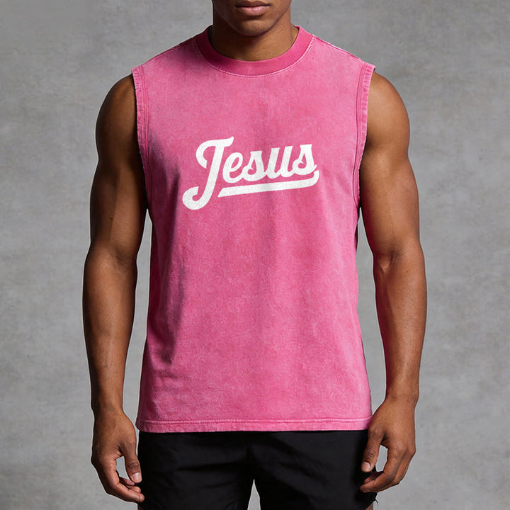 Christianartworkshop Jesus: Dornenkrone Skizze Unisex-Tanktop (gewaschen) - image 17