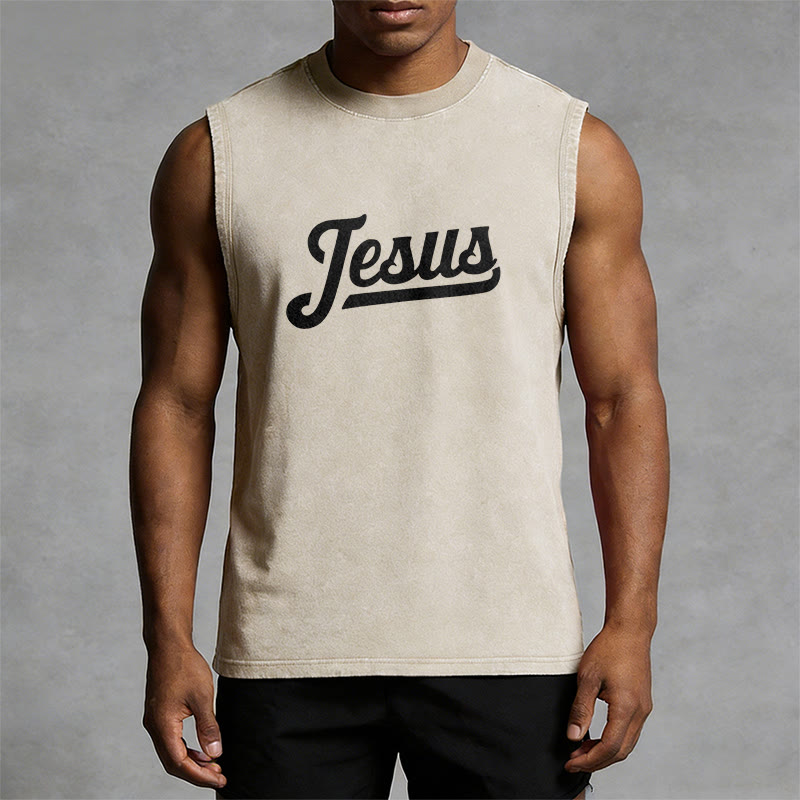 Christianartworkshop Jesus: Dornenkrone Skizze Unisex-Tanktop (gewaschen) - image 10