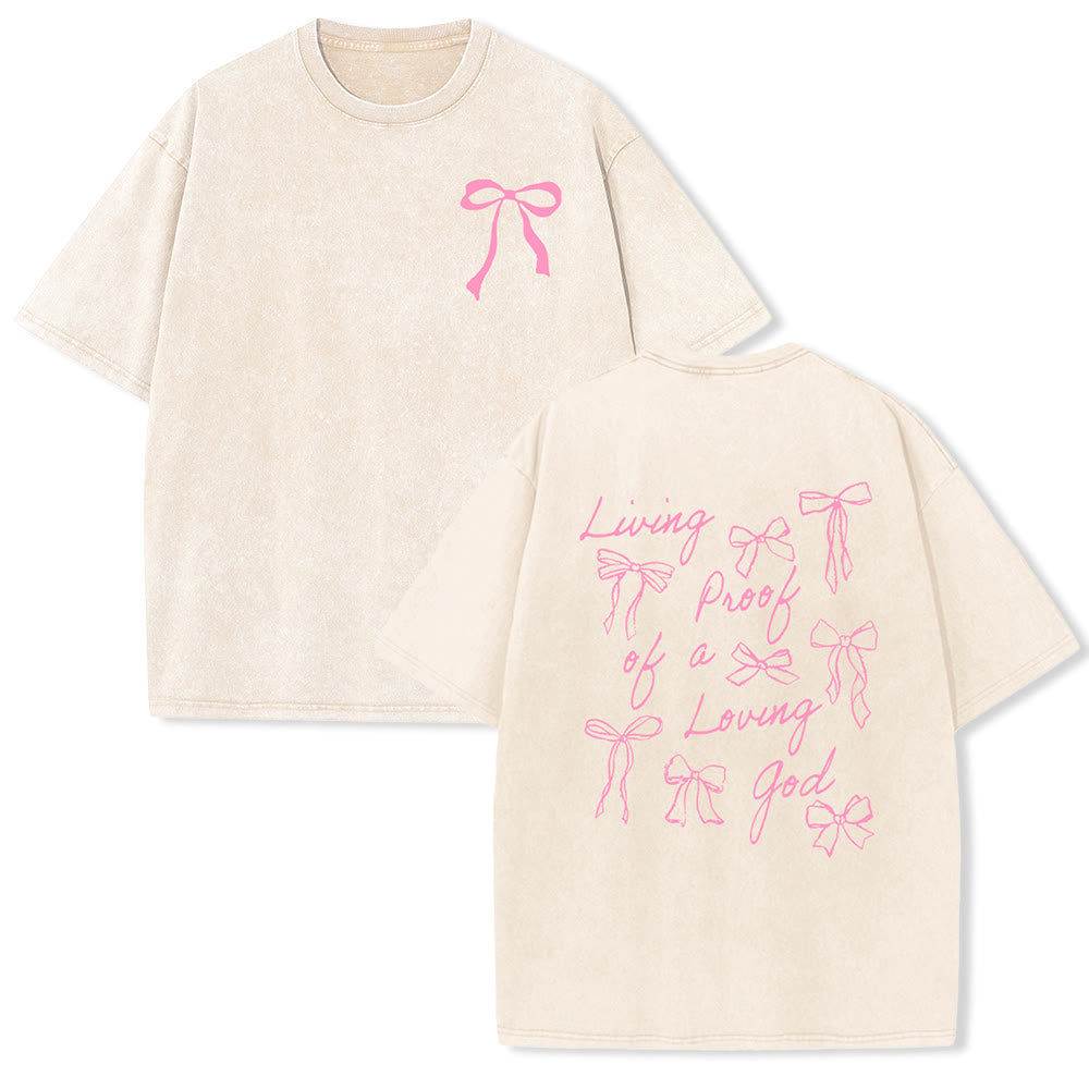Christianartworkshop Lebender Beweis eines liebenden Gottes Unisex-T-Shirt (vorgewaschen) - Beige - 4XL - image 2