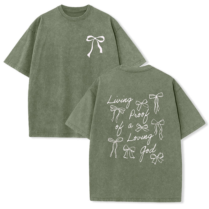 Christianartworkshop Lebender Beweis eines liebenden Gottes Unisex-T-Shirt (vorgewaschen) - Armeegrün - 4XL - image 20