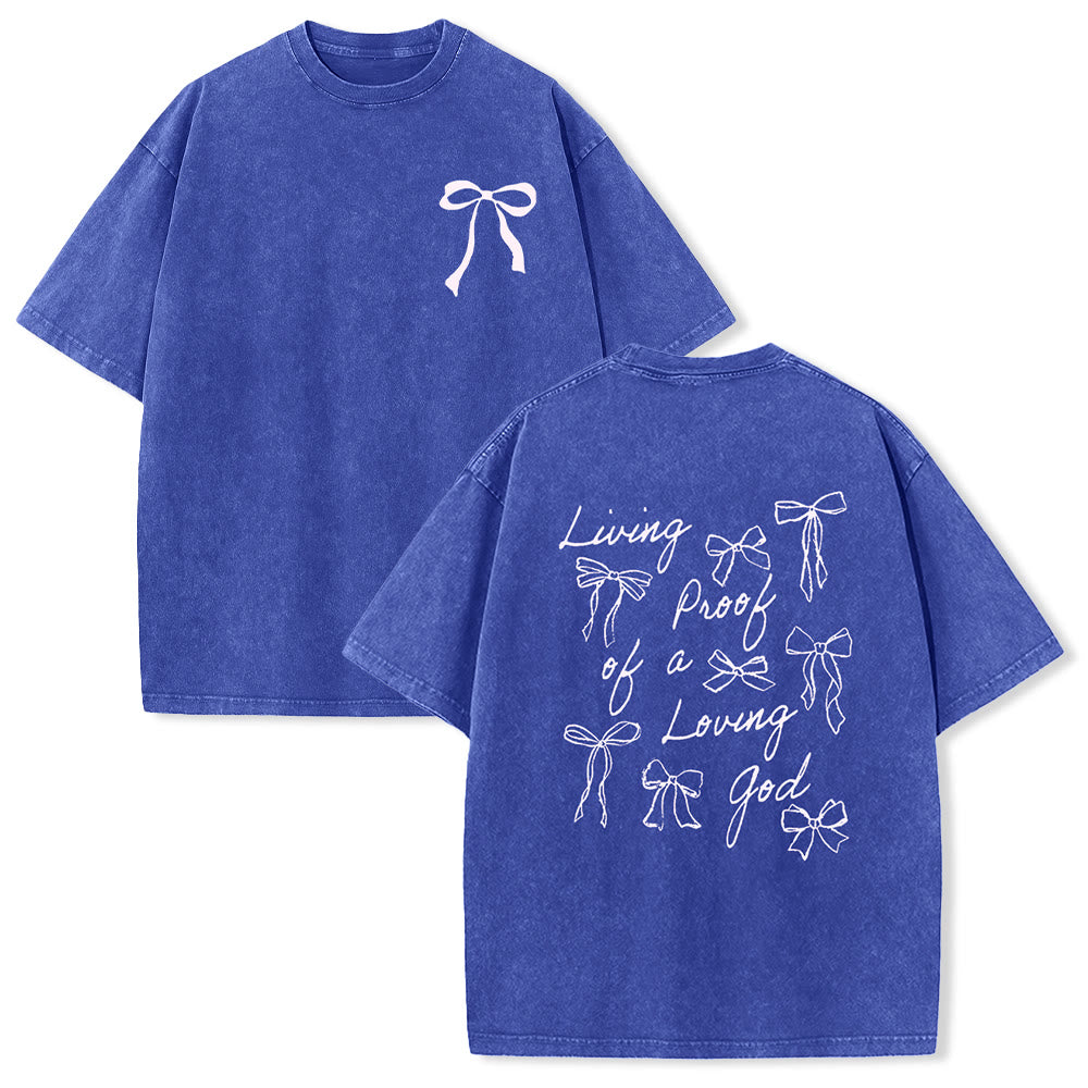 Christianartworkshop Lebender Beweis eines liebenden Gottes Unisex-T-Shirt (vorgewaschen) - Blau - 4XL - image 8