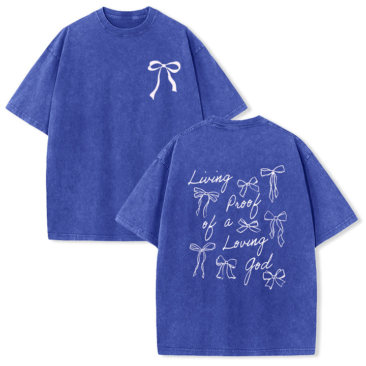 Christianartworkshop Lebender Beweis eines liebenden Gottes Unisex-T-Shirt (vorgewaschen) - Blau - 4XL - image 8