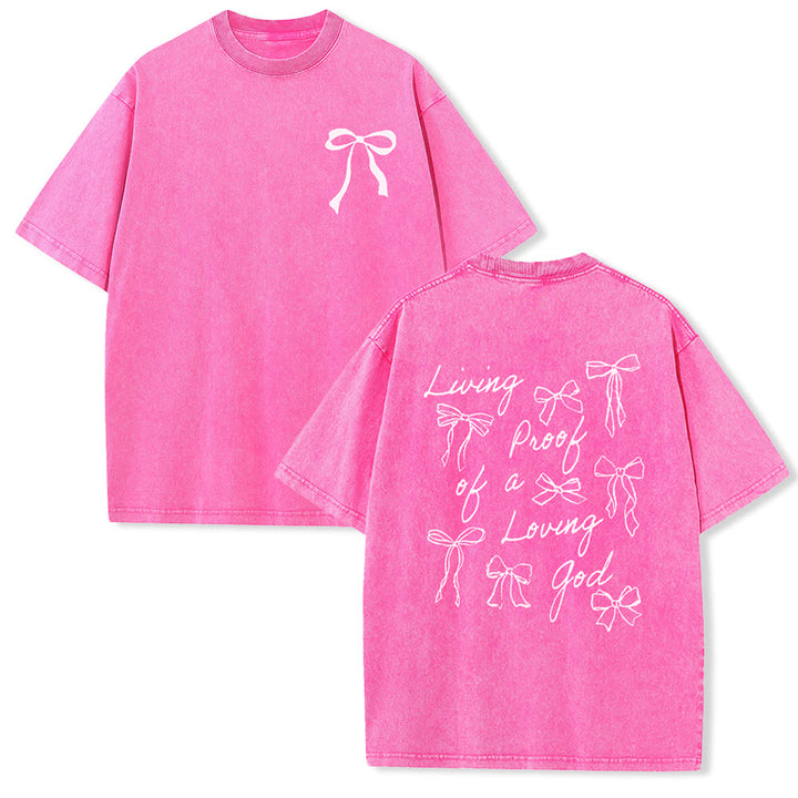 Christianartworkshop Lebender Beweis eines liebenden Gottes Unisex-T-Shirt (vorgewaschen) - Rosa - 4XL - image 11
