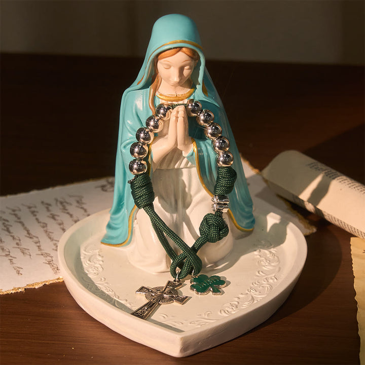 Christianartworkshop Irischer Segensrosenkranz aus Paracord mit keltischem Kruzifix - image 7