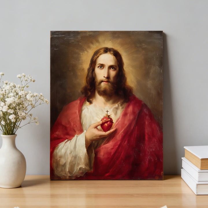 Christianartworkshop Kunstdruck „Heiliges Herz Jesu“: Ein Symbol göttlicher Liebe und Erlösung - image 1