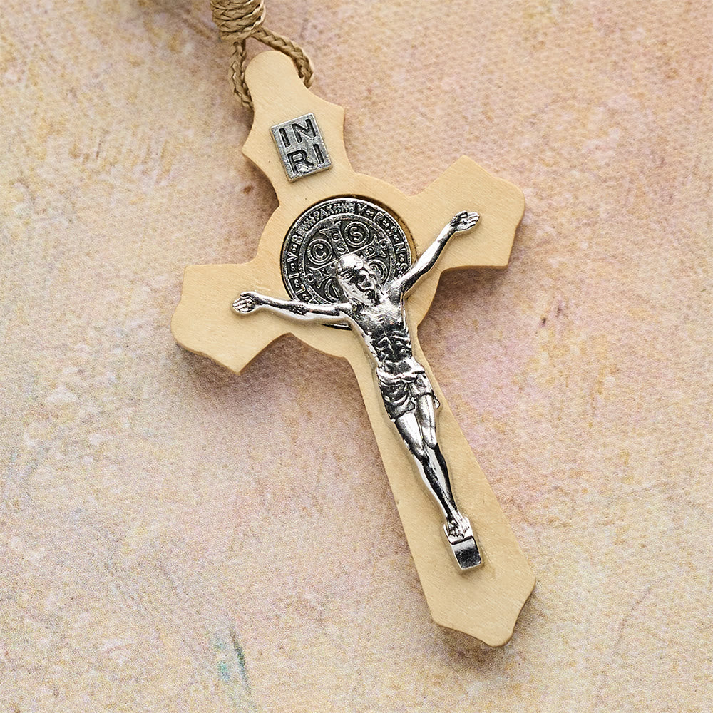 Christianartworkshop Irischer Rosenkranz aus Holz im Taschenformat – Geschenk zum St. Patrick's Day - image 6