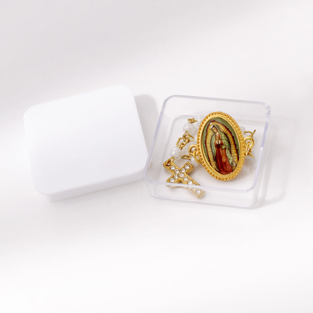 Christianartworkshop Mini-Rosenkranzbrosche Unserer Lieben Frau von Guadalupe: Ein Symbol mütterlichen Schutzes - image 3
