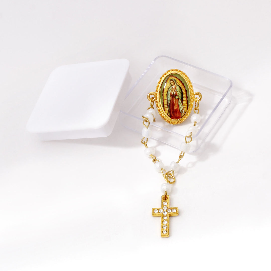 Christianartworkshop Mini-Rosenkranzbrosche Unserer Lieben Frau von Guadalupe: Ein Symbol mütterlichen Schutzes - Unsere Liebe Frau - image 0