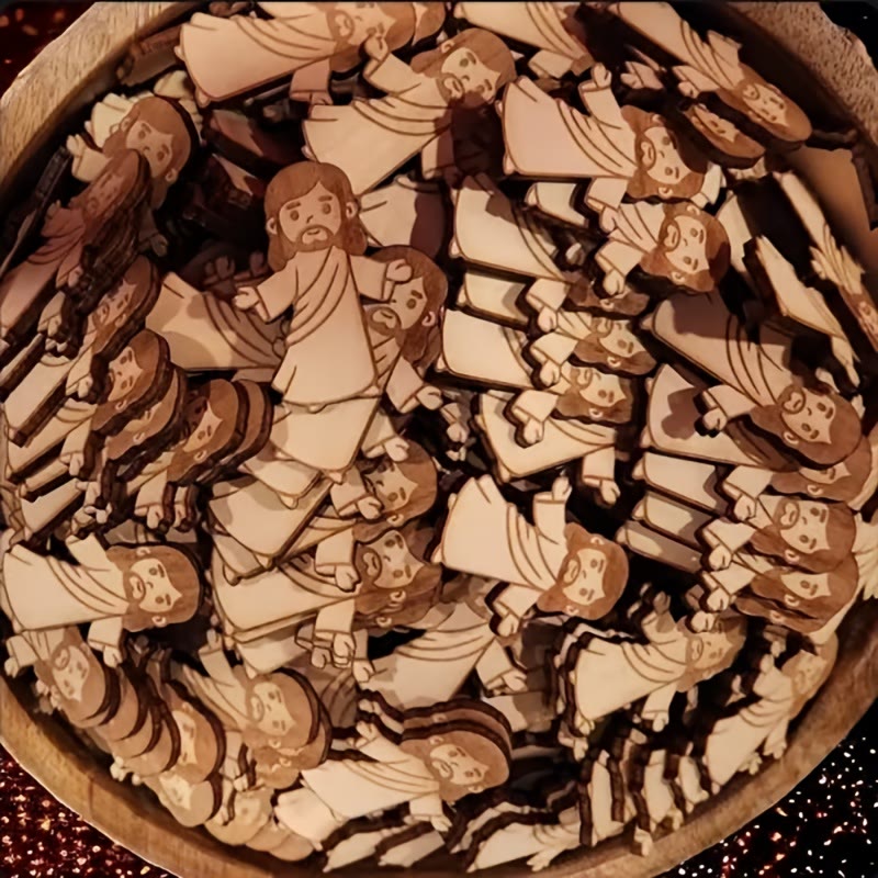 Christianartworkshop Oster-Set „Verspielter Taschen-Jesus“: Ein zartes Zeugnis des Glaubens im Alltag - Set mit 10 Stück - image 0