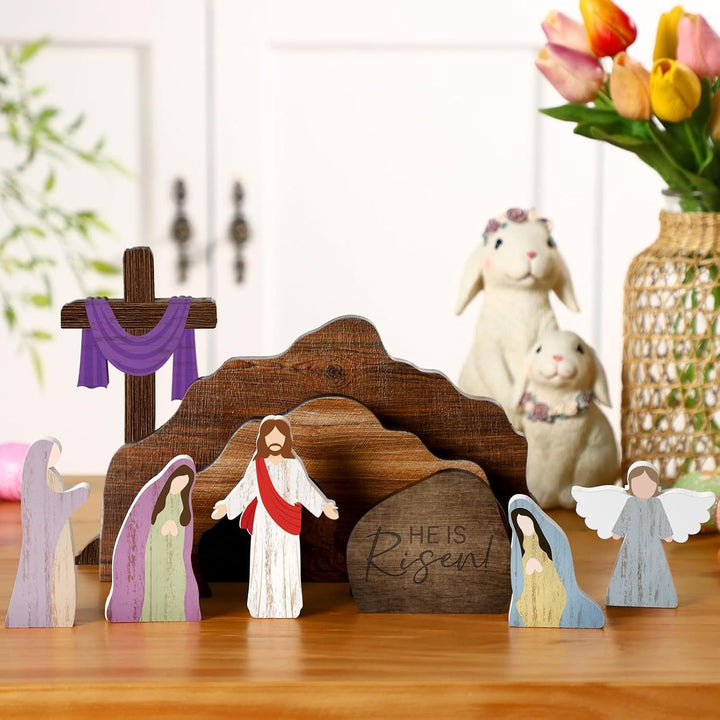 Christianartworkshop Osterdekorationsset mit Auferstehungsszene: Ein Symbol ewiger Hoffnung - Er ist auferstanden. - image 0