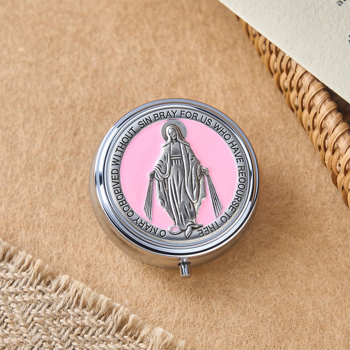 Christianartworkshop Andachtsrosenkranz mit Aufbewahrungsbox: Marienmedaille und Kruzifix zur besinnlichen Andacht - image 18