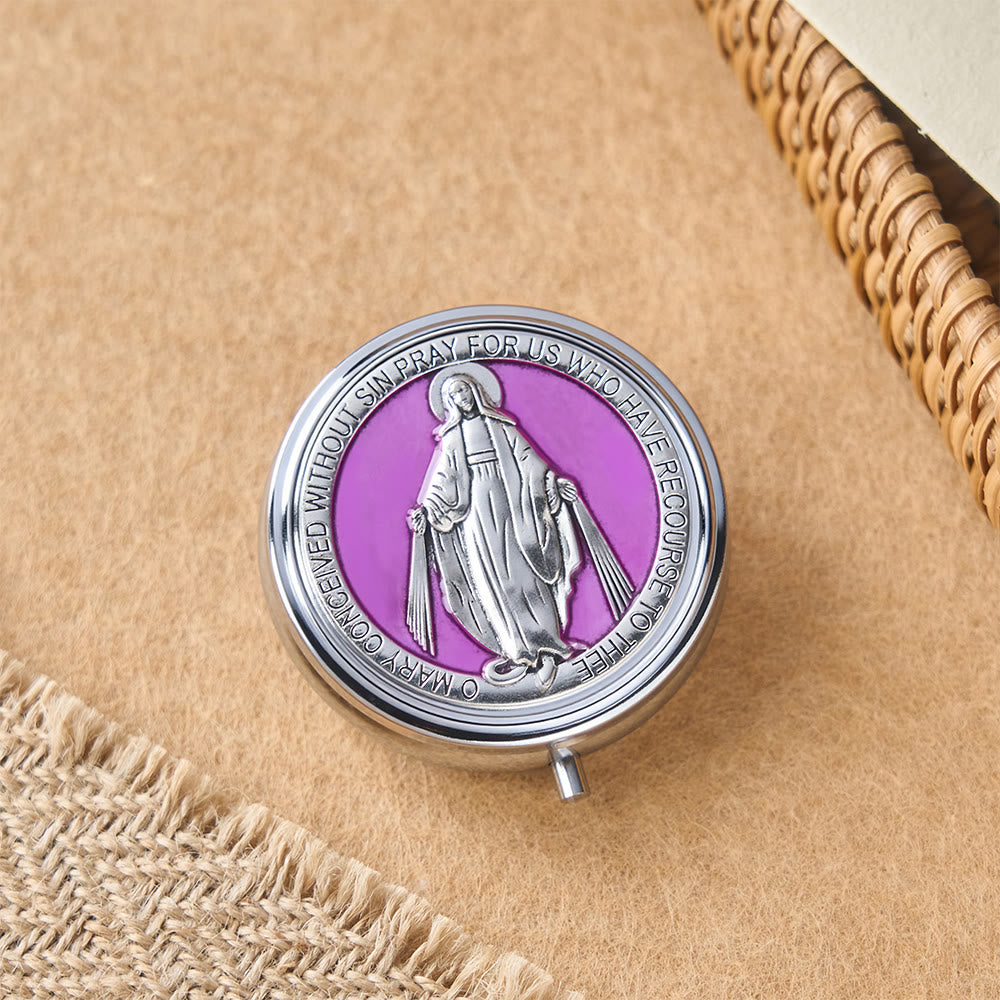Christianartworkshop Andachtsrosenkranz mit Aufbewahrungsbox: Marienmedaille und Kruzifix zur besinnlichen Andacht - image 13