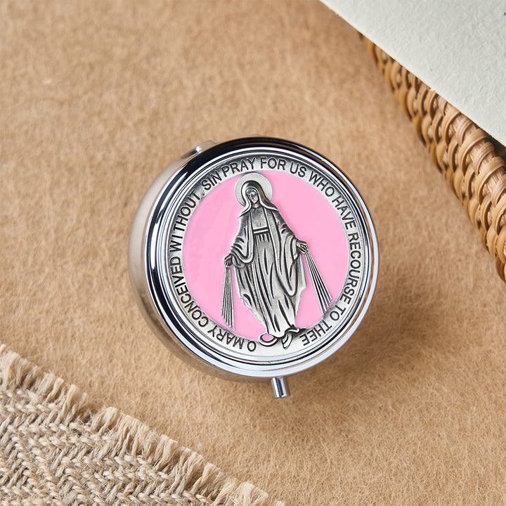 Christianartworkshop Andachtsrosenkranz mit Aufbewahrungsbox: Marienmedaille und Kruzifix zur besinnlichen Andacht - image 17