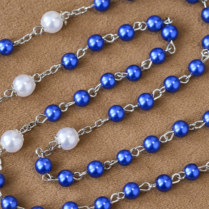 Christianartworkshop Andachtsrosenkranz mit Aufbewahrungsbox: Marienmedaille und Kruzifix zur besinnlichen Andacht - image 4