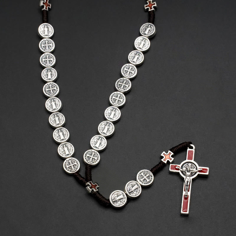 Christianartworkshop St. Benedikt Seil ein Jahrzehnt Rosenkranz für Exorzismus/Beten (4 Farben) - image 4