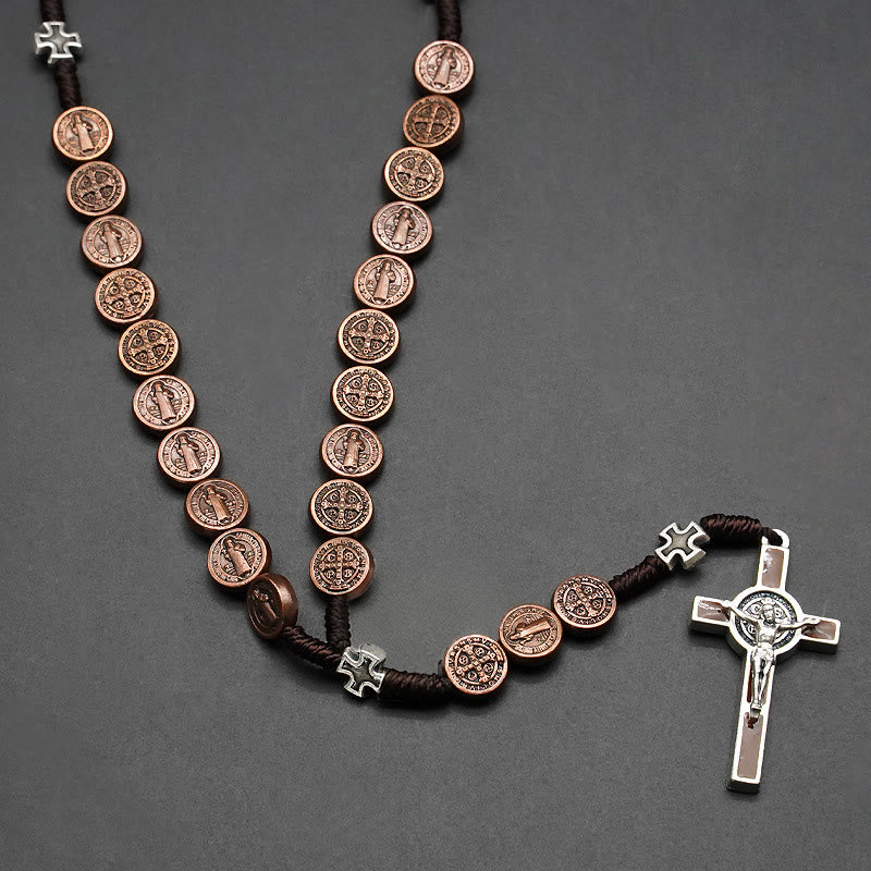 Christianartworkshop St. Benedikt Seil ein Jahrzehnt Rosenkranz für Exorzismus/Beten (4 Farben) - image 6