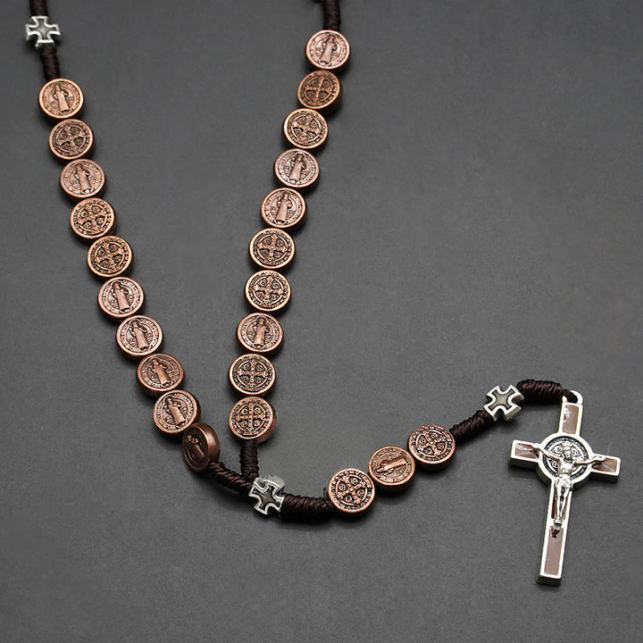 Christianartworkshop St. Benedikt Seil ein Jahrzehnt Rosenkranz für Exorzismus/Beten (4 Farben) - image 6