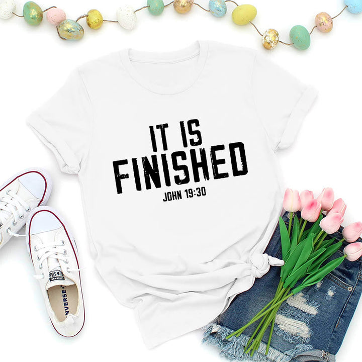 Christianartworkshop Johannes 19,30: Es ist vollbracht – Premium-T-Shirt im Used-Look - Weiß - 2XL - image 2
