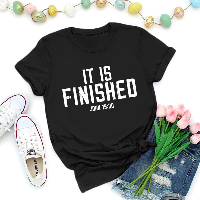 Christianartworkshop Johannes 19,30: Es ist vollbracht – Premium-T-Shirt im Used-Look - Schwarz - 2XL - image 3