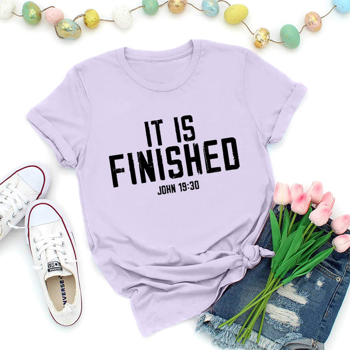 Christianartworkshop Johannes 19,30: Es ist vollbracht – Premium-T-Shirt im Used-Look - Lila - 2XL - image 5