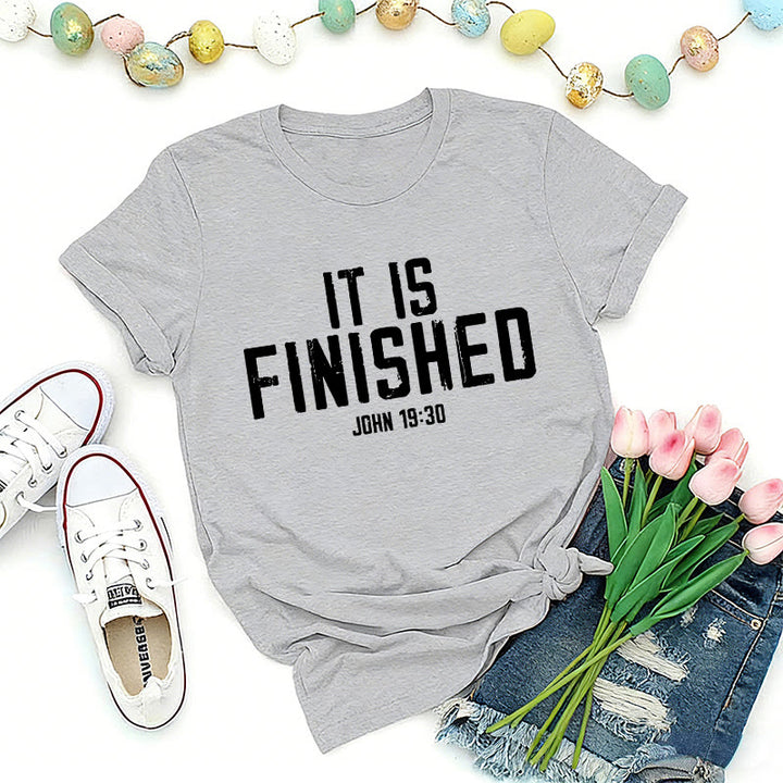 Christianartworkshop Johannes 19,30: Es ist vollbracht – Premium-T-Shirt im Used-Look - Grau - 2XL - image 1