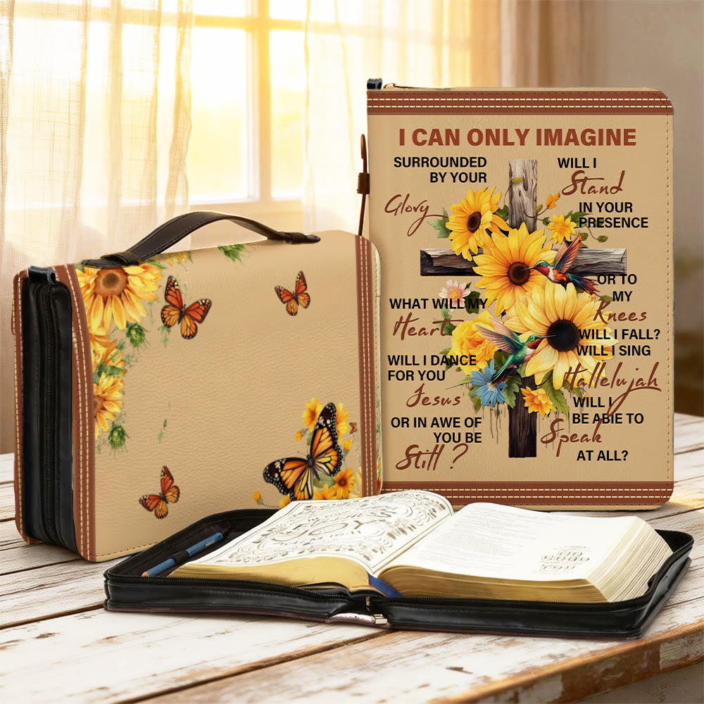 Christianartworkshop Ich kann mir nur vorstellen Sonnenblumen-Bibelcover: Ehrfurcht vor seiner Herrlichkeit - 2XL - Standard (keine Sonderanfertigung) - image 0