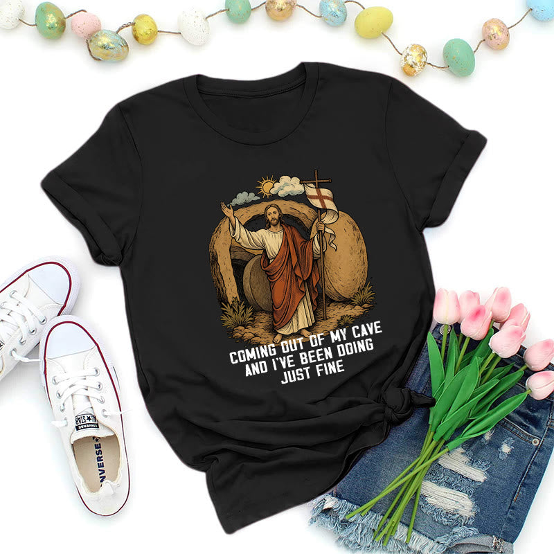 Christianartworkshop Premium-T-Shirt „Auferstehungshöhle Christus“ - Schwarz - 2XL - image 0