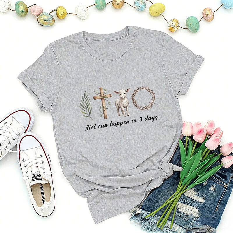 Christianartworkshop Drei Tage Auferstehung Premium-T-Shirt - Grau - 2XL - image 0