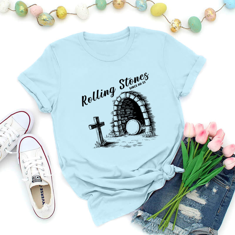 Christianartworkshop Rolling Stones Resurrection Premium T-Shirt - Blau - 2XL - image 8
