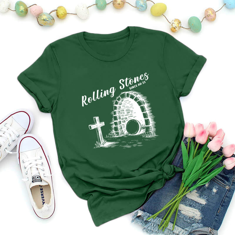 Christianartworkshop Rolling Stones Resurrection Premium T-Shirt - Dunkelgrün - 2XL - image 5