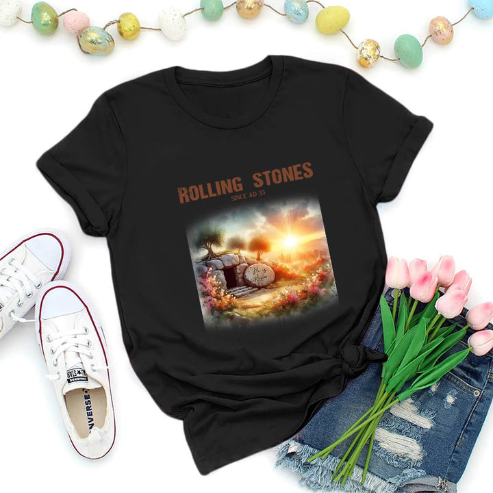 Christianartworkshop Rolling Stones T-Shirt mit Glaubensmotiv - Schwarz - 2XL - image 5