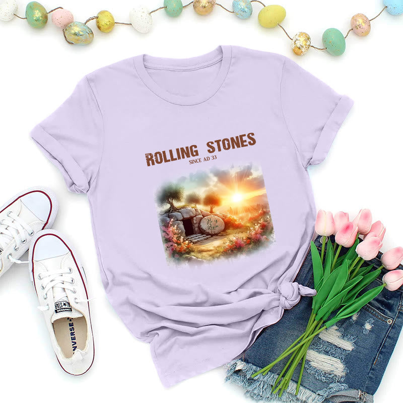 Christianartworkshop Rolling Stones T-Shirt mit Glaubensmotiv - Lila - 2XL - image 7