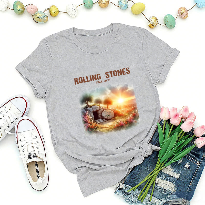 Christianartworkshop Rolling Stones T-Shirt mit Glaubensmotiv - Grau - 2XL - image 3