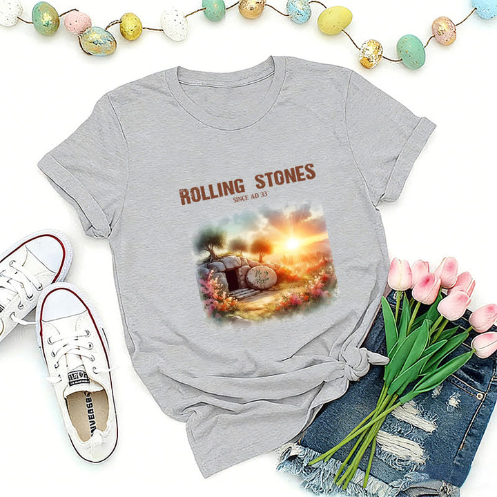 Christianartworkshop Rolling Stones T-Shirt mit Glaubensmotiv - Grau - 2XL - image 3