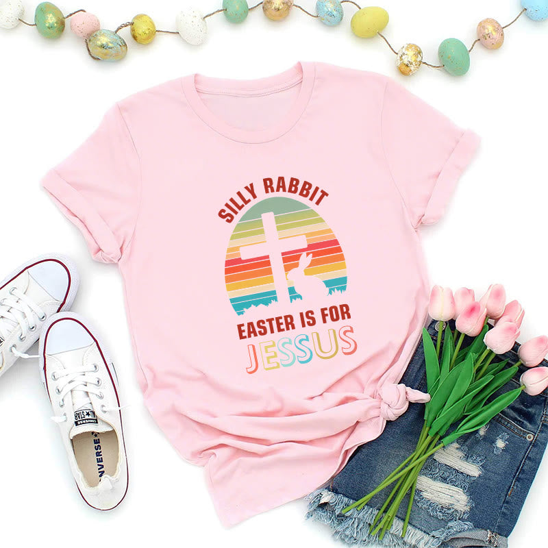 Christianartworkshop Ostern ist für Jesus Retro Premium T-Shirt - Rosa - 2XL - image 7