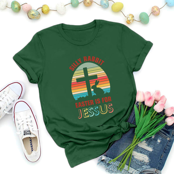 Christianartworkshop Ostern ist für Jesus Retro Premium T-Shirt - Dunkelgrün - 2XL - image 2