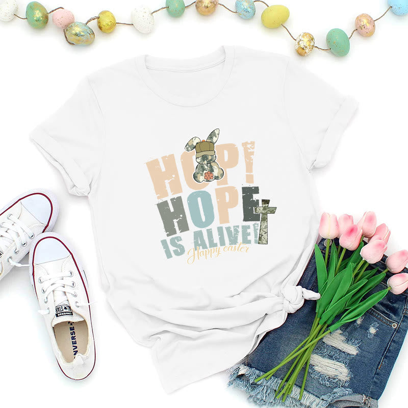 Christianartworkshop Hope Is Alive Oster-Premium-T-Shirt - Weiß - 2XL - image 1