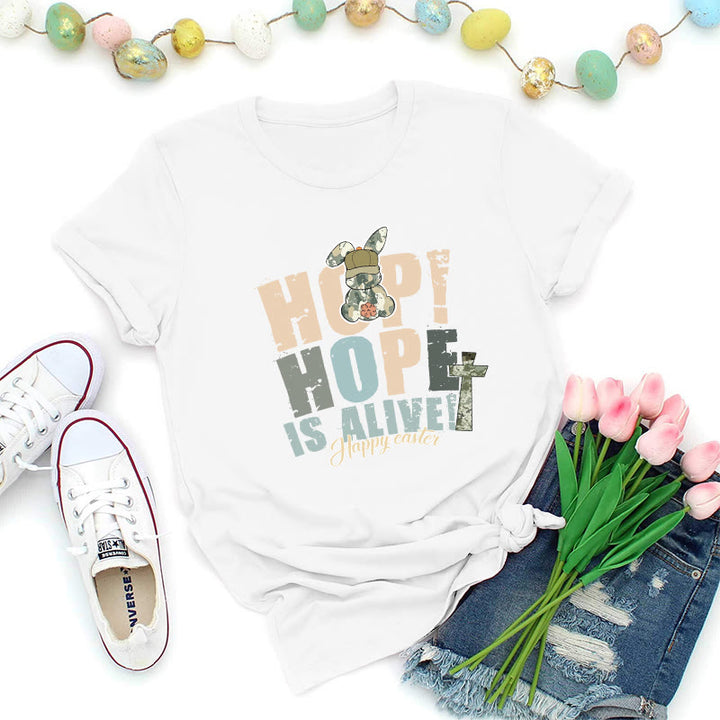 Christianartworkshop Hope Is Alive Oster-Premium-T-Shirt - Weiß - 2XL - image 1
