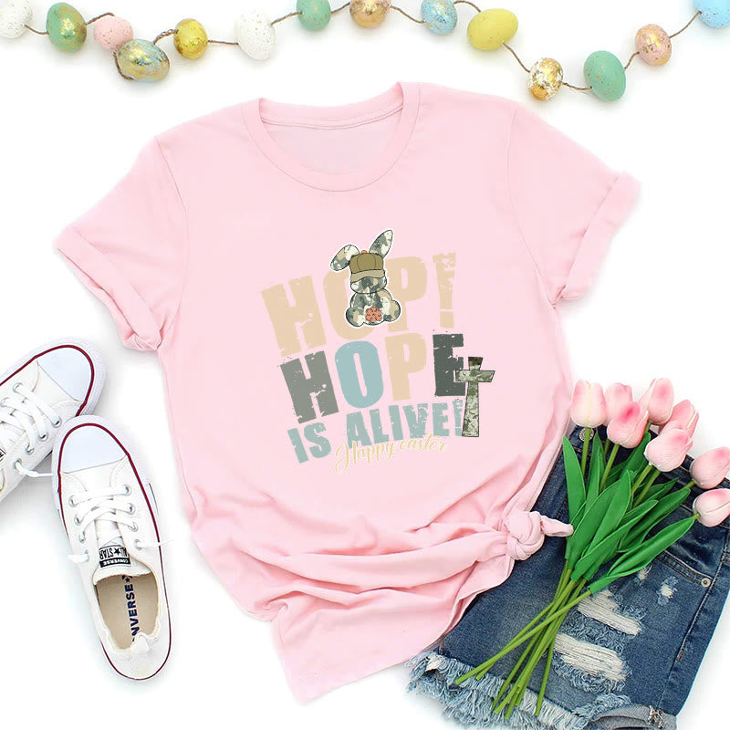 Christianartworkshop Hope Is Alive Oster-Premium-T-Shirt - Rosa - 2XL - image 8
