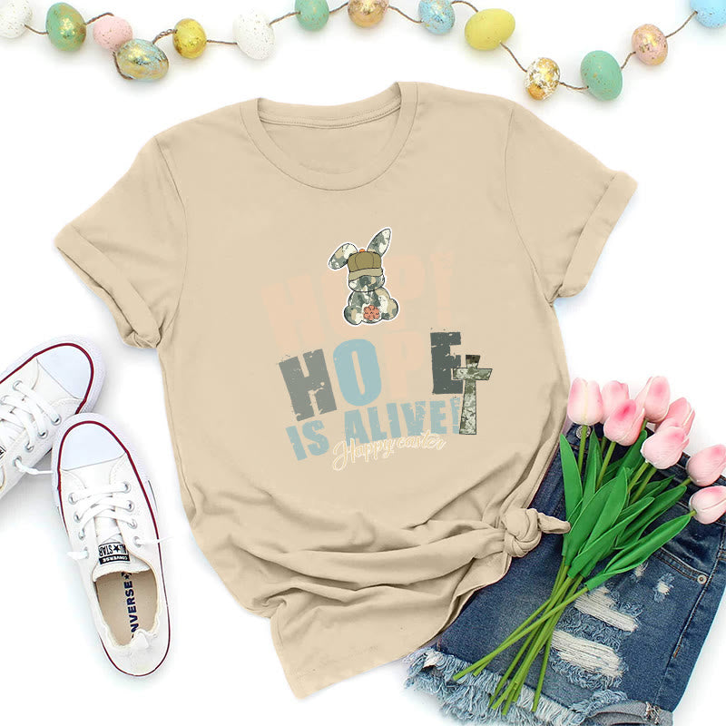 Christianartworkshop Hope Is Alive Oster-Premium-T-Shirt - Beige - 2XL - image 7