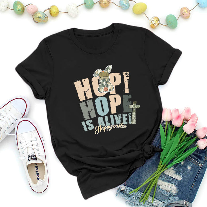 Christianartworkshop Hope Is Alive Oster-Premium-T-Shirt - Schwarz - 2XL - image 2