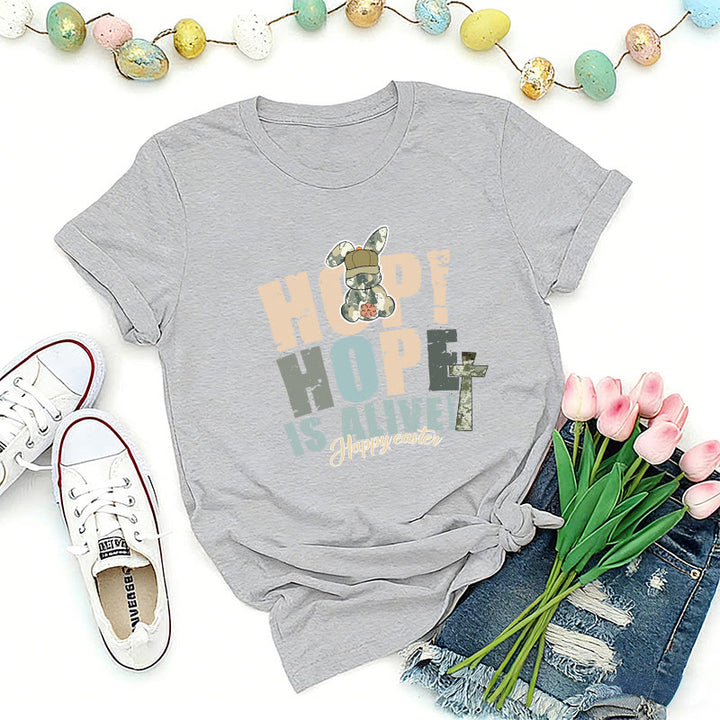 Christianartworkshop Hope Is Alive Oster-Premium-T-Shirt - Grau - 2XL - image 0