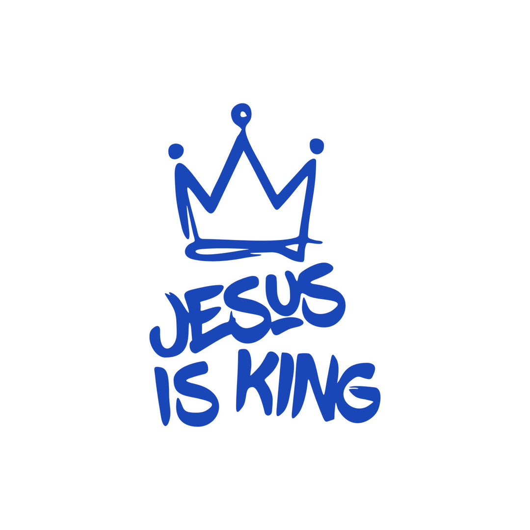 Christianartworkshop Jesus Is King Kronen-Autoaufkleber: Langlebige Dekoration für glaubensvolle Fahrten - Blau - Set mit 10 Stück - image 7
