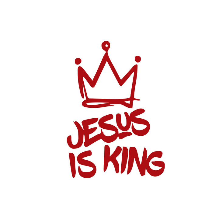 Christianartworkshop Jesus Is King Kronen-Autoaufkleber: Langlebige Dekoration für glaubensvolle Fahrten - Rot - Set mit 10 Stück - image 8