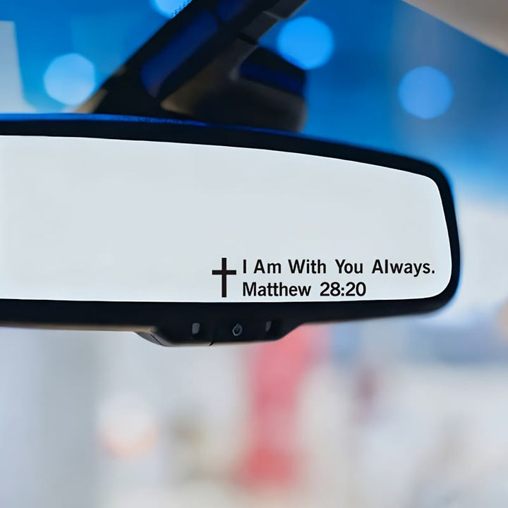 Christianartworkshop „Matthäus 28,20: Ich bin immer bei euch“: Kreuzmotiv für die Fahrzeugdekoration von Gläubigen - image 2